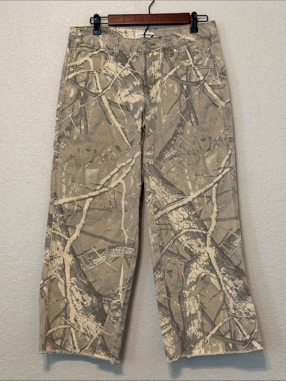 Men's Tan & Gray Camouflage Cargo Pants